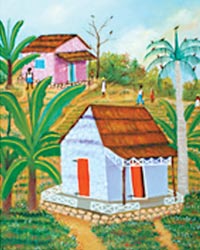 painting by Haitian artist Fritz Millevoix
